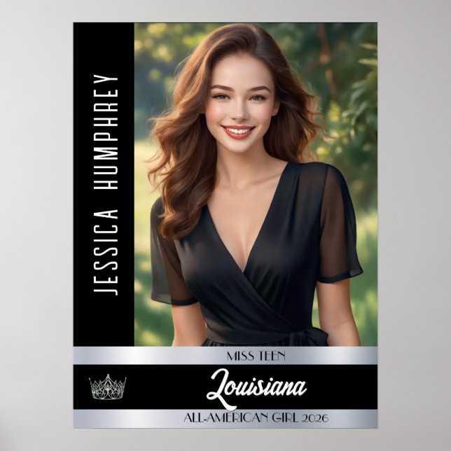 Póster de puerta para concurso | Foto personalizad (Frente)