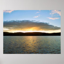 Póster de puesta de sol