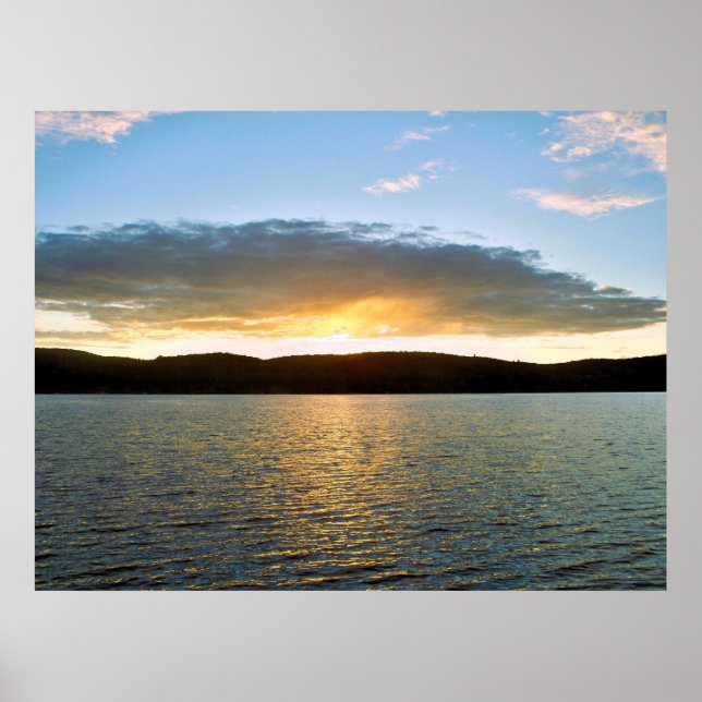 Póster de puesta de sol (Frente)