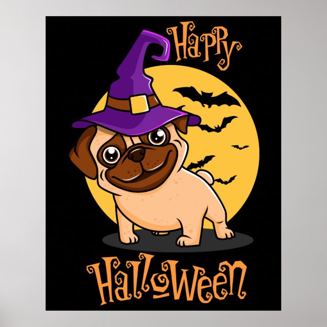 Póster de Puggy de Halloween (Frente)