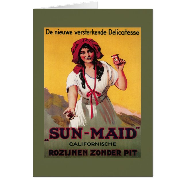 Poster de Raisin de Sun-Maid California (Frente)