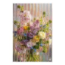 Póster de ramo floral de primavera