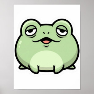 Póster de rana neutral Minimalista Rana linda Esté