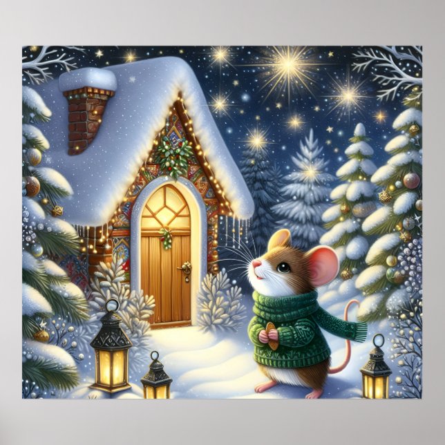 Póster de Ratón de Navidad (Frente)