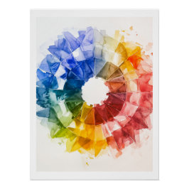 Poster de referencia de rueda de color