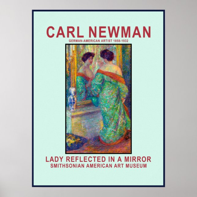 Póster de reflexión de Carl Newman (Frente)
