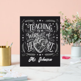 Póster de regalo personalizado para maestros - Dec