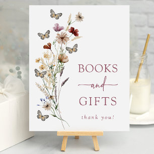 Póster de regalos de shower para bebé Mariposa Ros