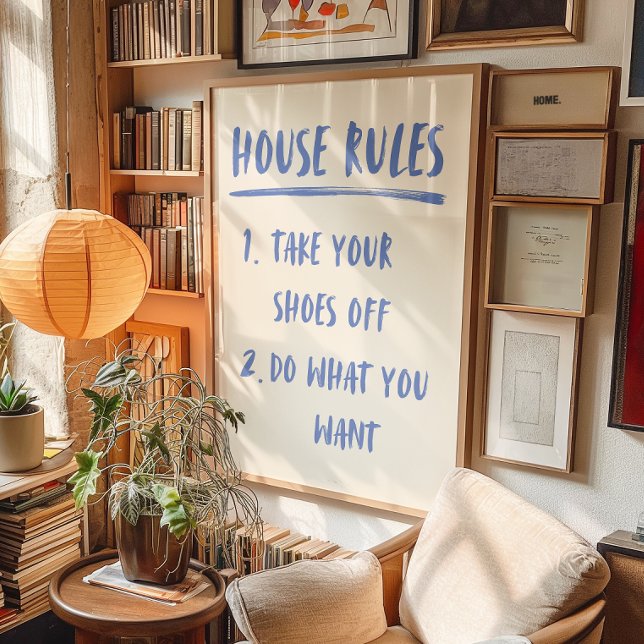 Poster de reglas de la casa | Impresión de decorad (Subido por el creador)