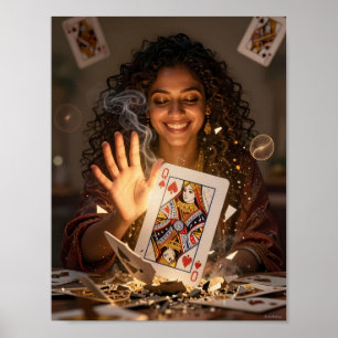 Póster de Reina de Corazones Ilusión Encantada