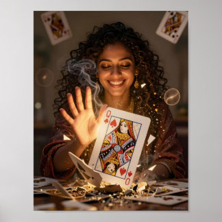 Póster de Reina de Corazones Ilusión Encantada