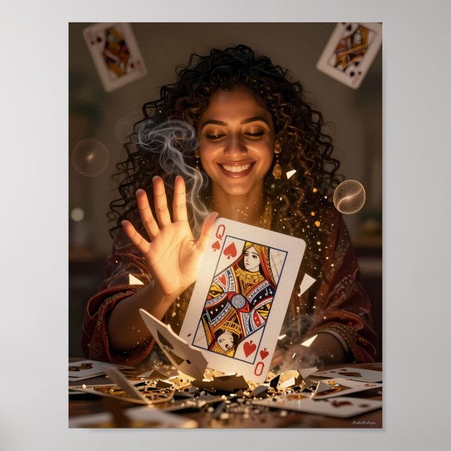 Póster de Reina de Corazones Ilusión Encantada (Frente)