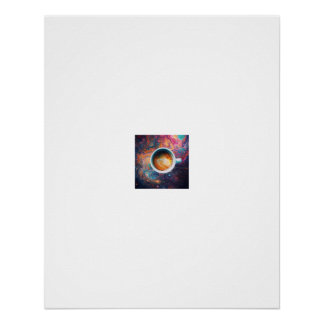 Póster de Remolino de Latte de Galaxia Cósmica