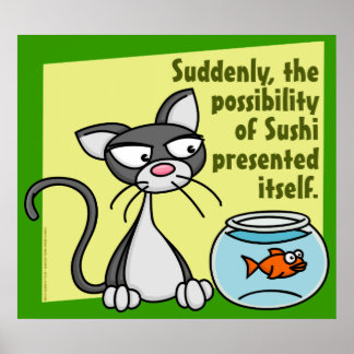 Póster De repente Poster sushi