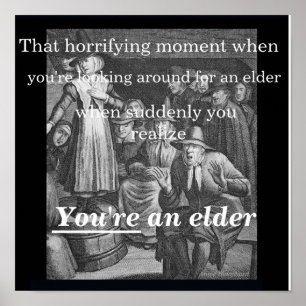 Póster De repente te das cuenta de que eres mayor