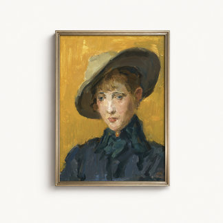 Póster de retrato con fondo en negrita holandés