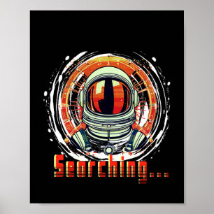 Póster de retrato de astronauta - Decoración de pa