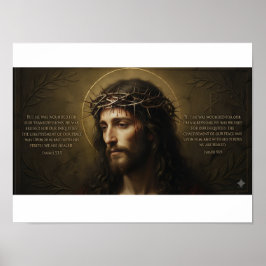 Póster de retrato de Jesucristo | Arte de pared cr