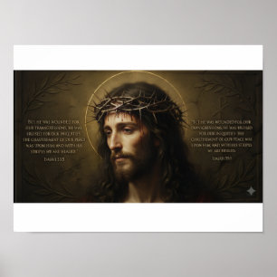 Póster de retrato de Jesucristo Arte de pared cr