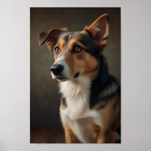 Póster de retrato de mascota personalizado