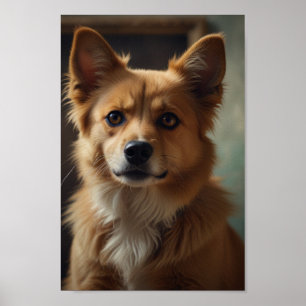 Póster de retrato de mascota personalizado