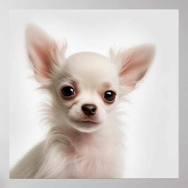Póster de retrato de perro cachorro Chihuahua lind (Frente)