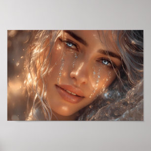 Póster de retrato de sueño de luz celestial