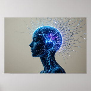 Poster de retrato neural Resumen arte de pared
