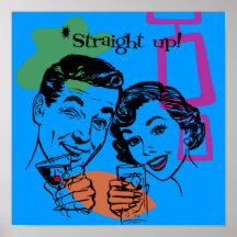 Poster de Retro de los años 50- Arte original de C