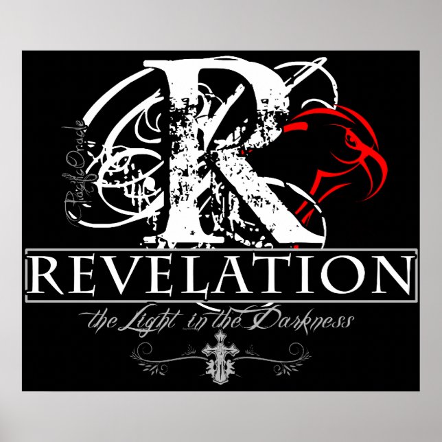 POSTER DE REVELACIÓN y obra de arte enmarcada (Frente)