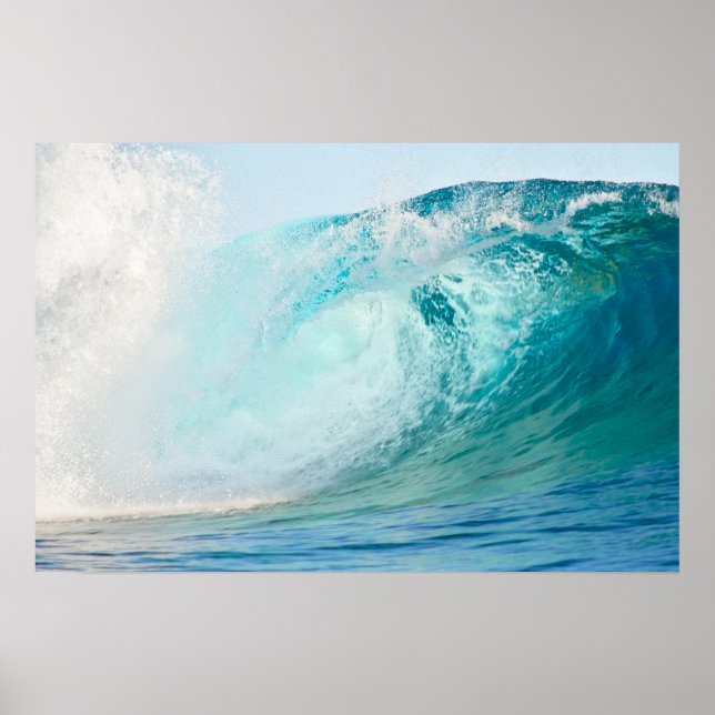 Póster de rompiente de surf de olas grandes (Frente)