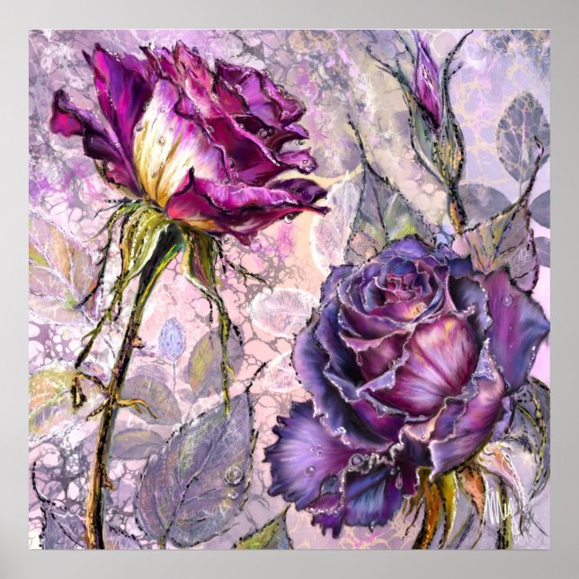 Póster de Rosas Purpúreas (Frente)