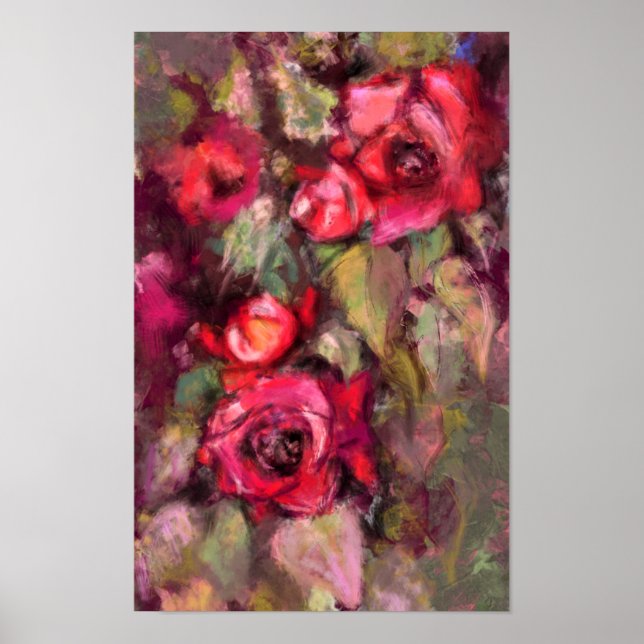 Póster de Rosas Rojas (Frente)