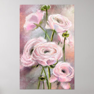 Póster de Rosas Rosadas