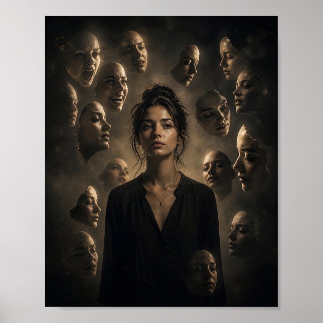 Póster de Rostros Prestados (Frente)