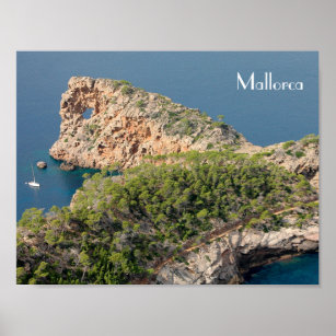 póster de Sa Foradada en la isla de Mallorca