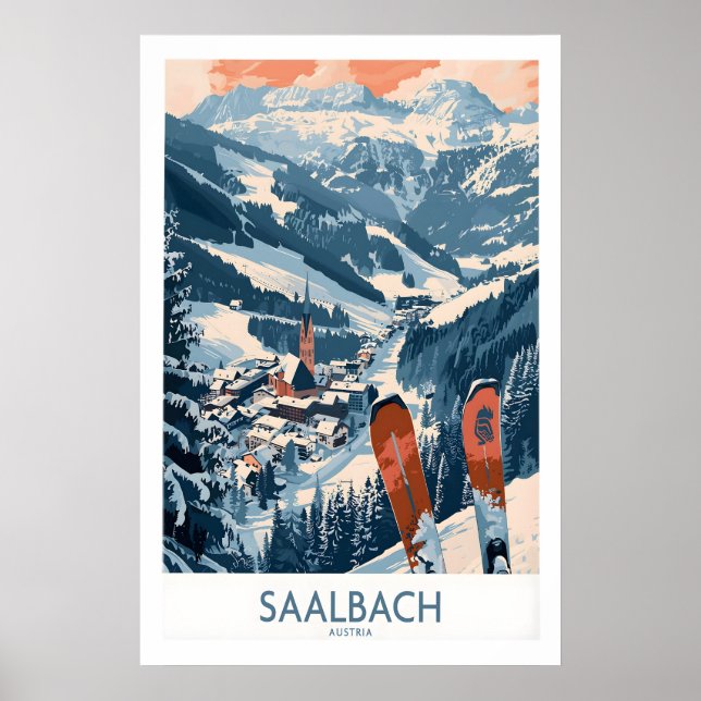 Póster de Saalbach Austria 1 (Frente)