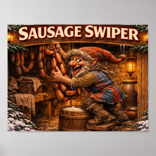 Póster de Salchicha Swiper Yule Lad