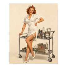 Póster de Sally Monroe en el trabajo