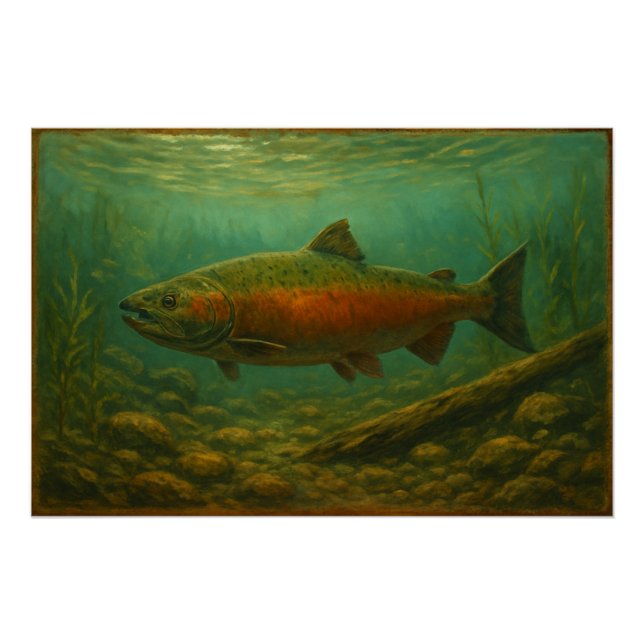Póster de salmón (Anverso)