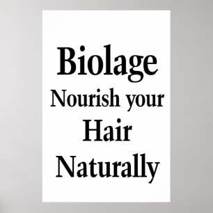 Póster de Salón Barbería Biolage para Nutrir el Ca