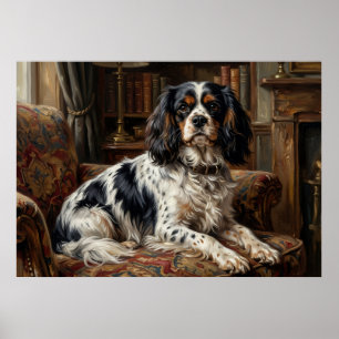 Póster de Salón del Cavalier King Charles Spaniel 