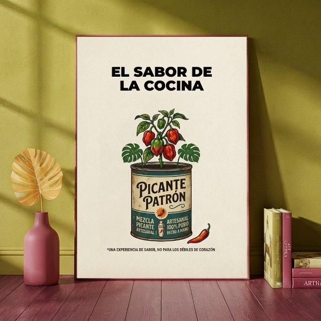 Póster De Salsa Picante El Sabor De La Cocina Retr (Subido por el creador)