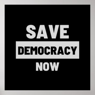 Póster de Salvar la Democracia Ahora