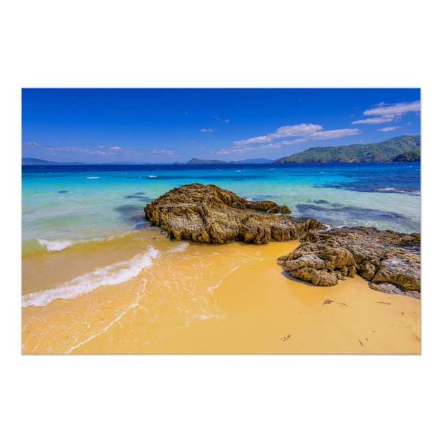 Poster de Sandy Beach Island, Filipinas Tropical (Anverso)