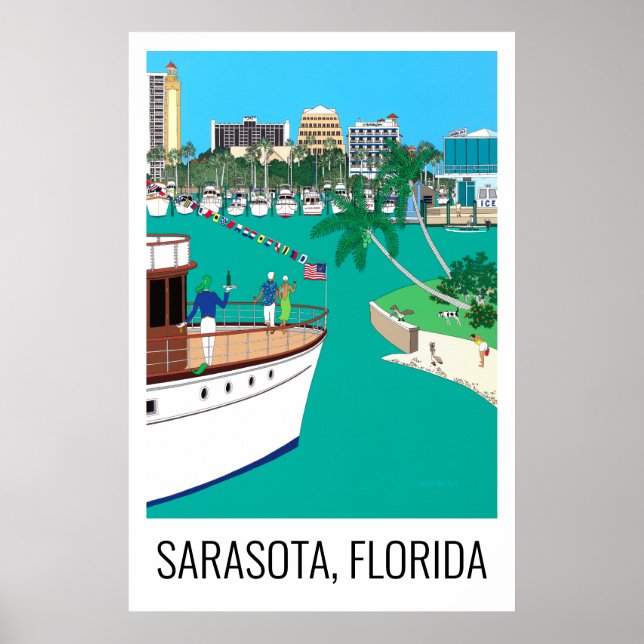 Póster de Sarasota Florida 24x36 (Frente)