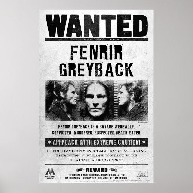 Póster de Se busca Fenrir Greyback (Frente)