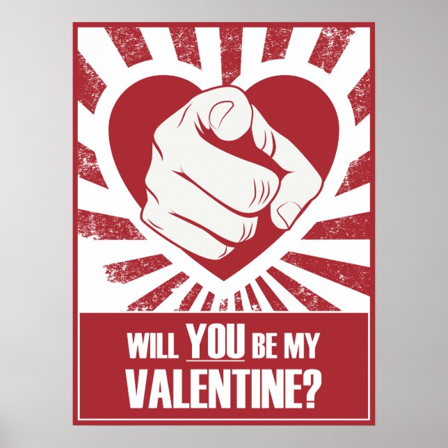 Póster de Sé Mi San Valentín (Frente)