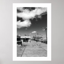 Póster de Seaside Heights Seagulls Boardwalk