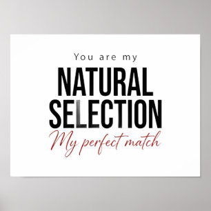 Póster de Selección Natural Regalo de Biología Cie